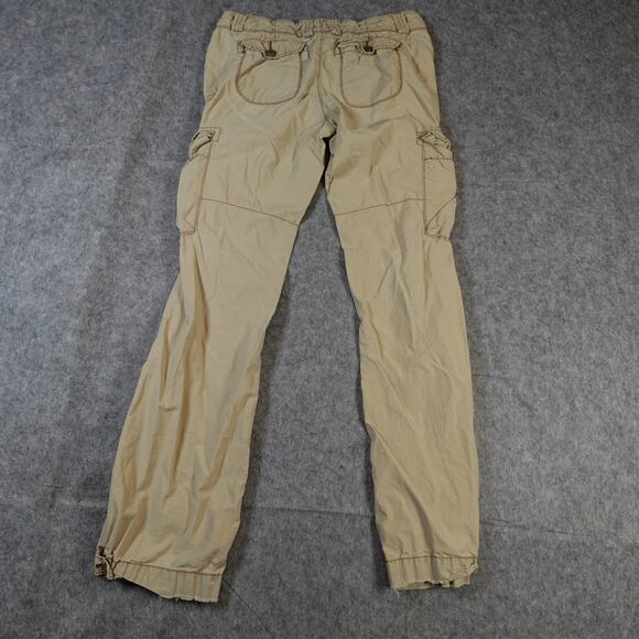 Ralph Lauren Pants Womens 4 Cargo Military Paratrooper Utility Brown Y2K 90s - Picture 9 of 11